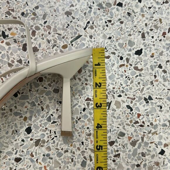 RAYE Sookie bone white ivory wrap sandal heel 8.5 Revolve - Picture 7 of 10